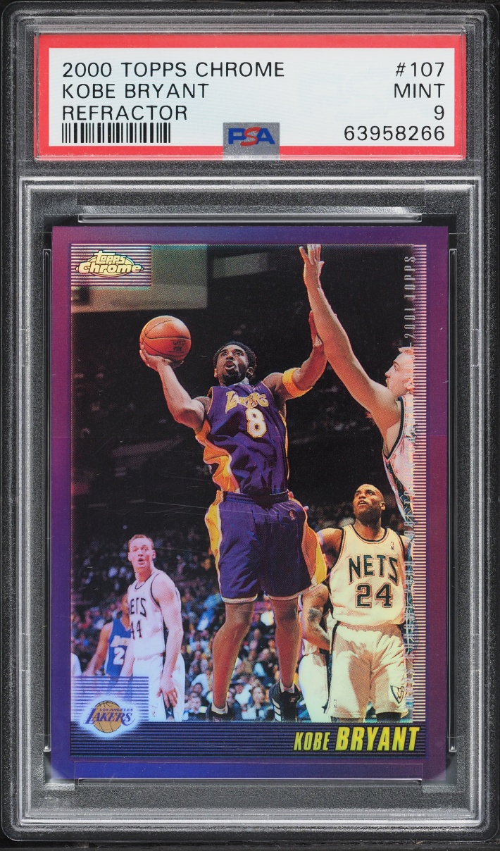 2000 Topps Chrome Refractor Kobe Bryant #107 PSA 9 MINT