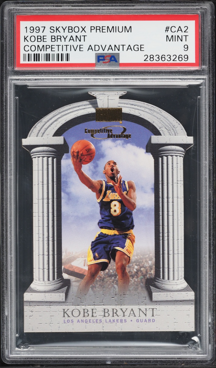 1997 Skybox Premium Competitive Advantage Die-Cut Kobe Bryant PSA 9 MINT
