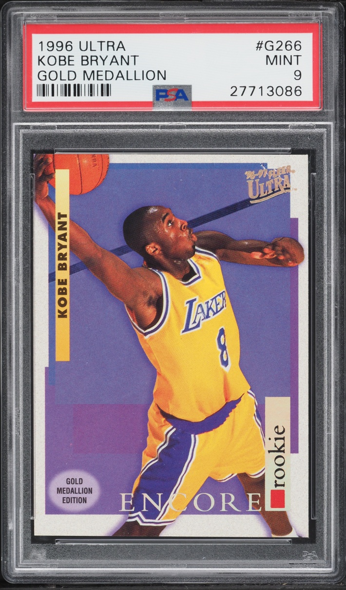 1996 Ultra Gold Medallion Kobe Bryant ROOKIE #G-266 PSA 9 MINT