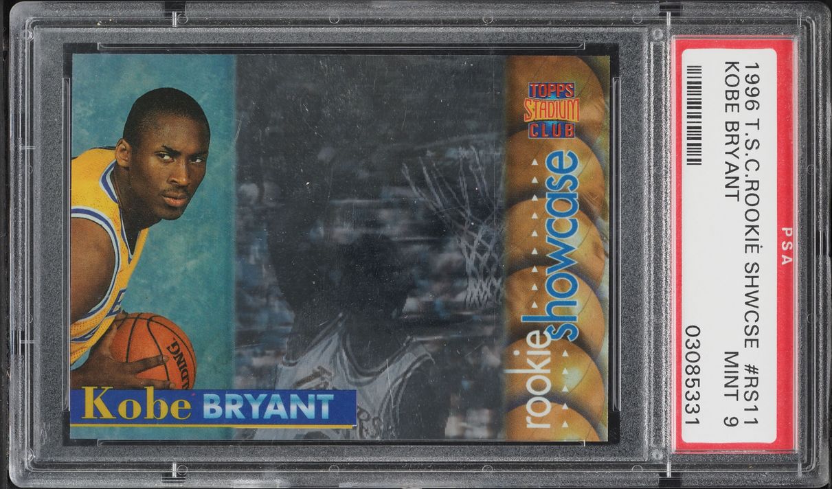1996 Stadium Club Showcase Kobe Bryant ROOKIE #RS11 PSA 9 MINT