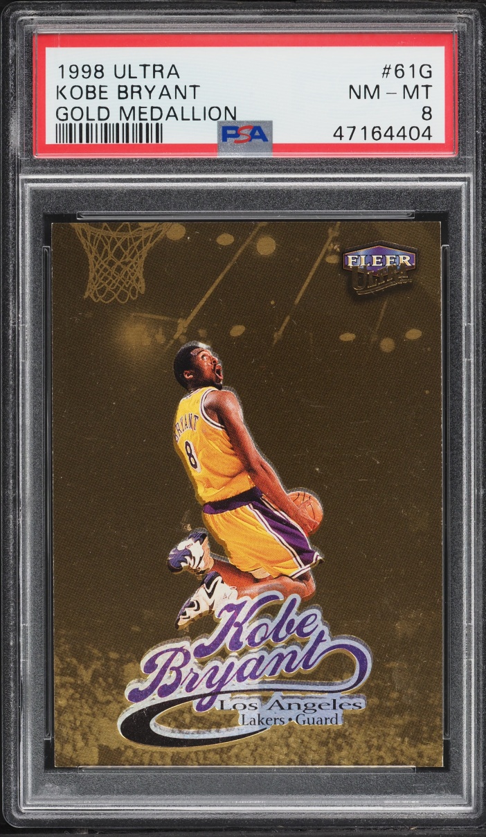 1998 Ultra Gold Medallion Kobe Bryant #61G PSA 8 NM-MT