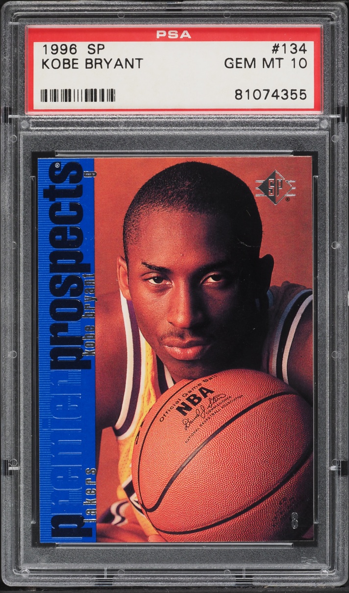 1996 SP Basketball Kobe Bryant ROOKIE #134 PSA 10 GEM MINT