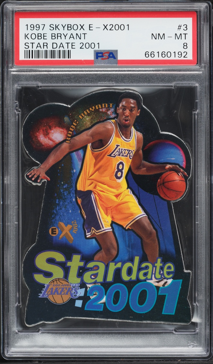 1997 Skybox E-X2001 Star Date 2001 Die-Cut Kobe Bryant #3 PSA 8 NM-MT
