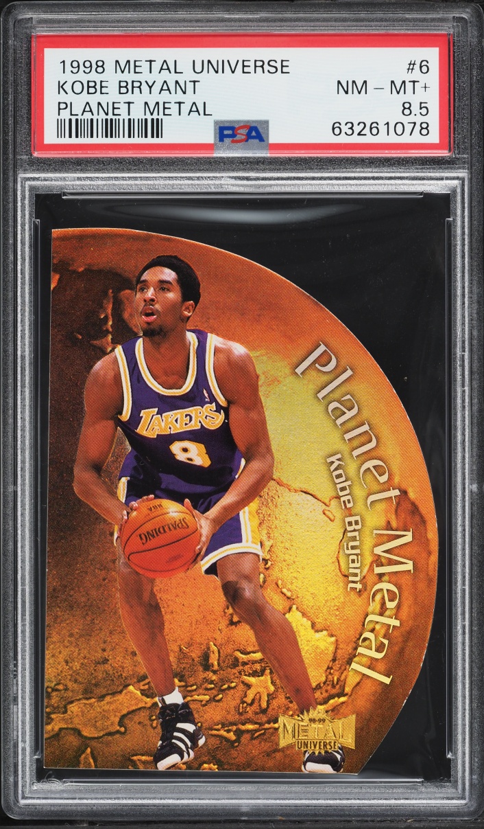 1998 Metal Universe Planet Die-Cut Kobe Bryant #6 PSA 8.5 NM-MT+
