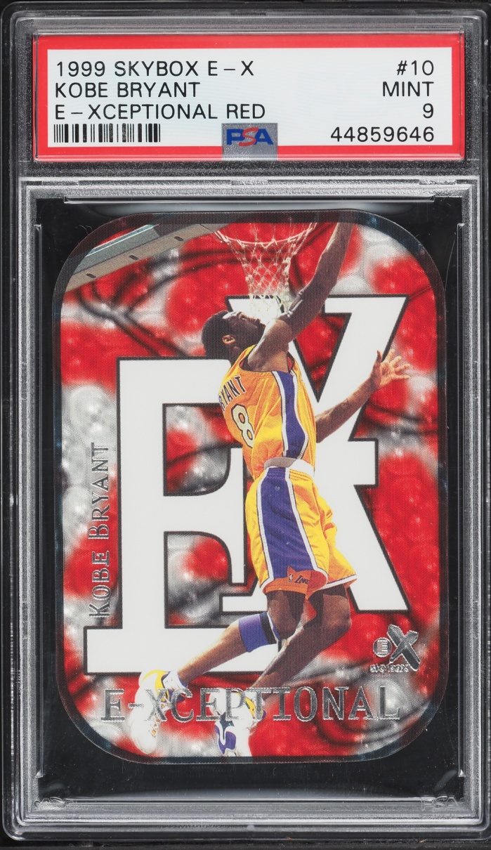 1999 Skybox E-Xceptional Red Die-Cut Kobe Bryant #10 PSA 9 MINT