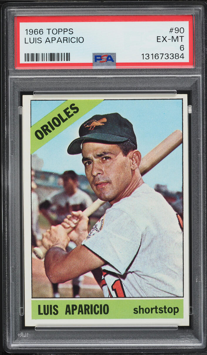 1966 Topps Luis Aparicio #90 PSA 6 EXMT