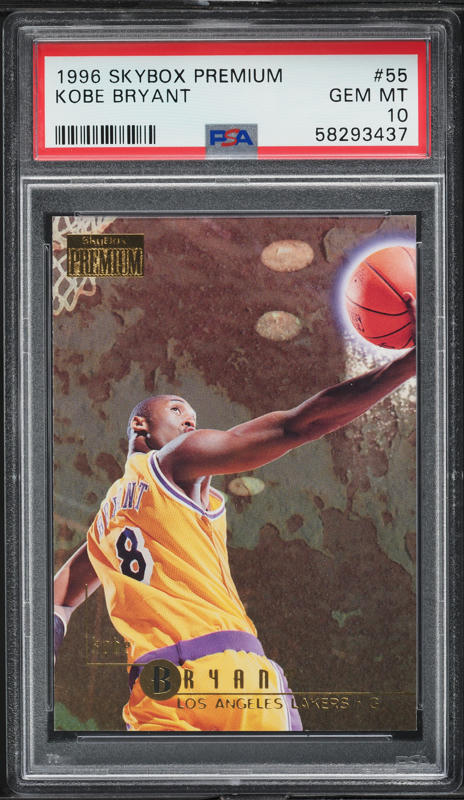 1996 Skybox E-X2000 Star Date 2000 Kobe Bryant ROOKIE #3 PSA 9
