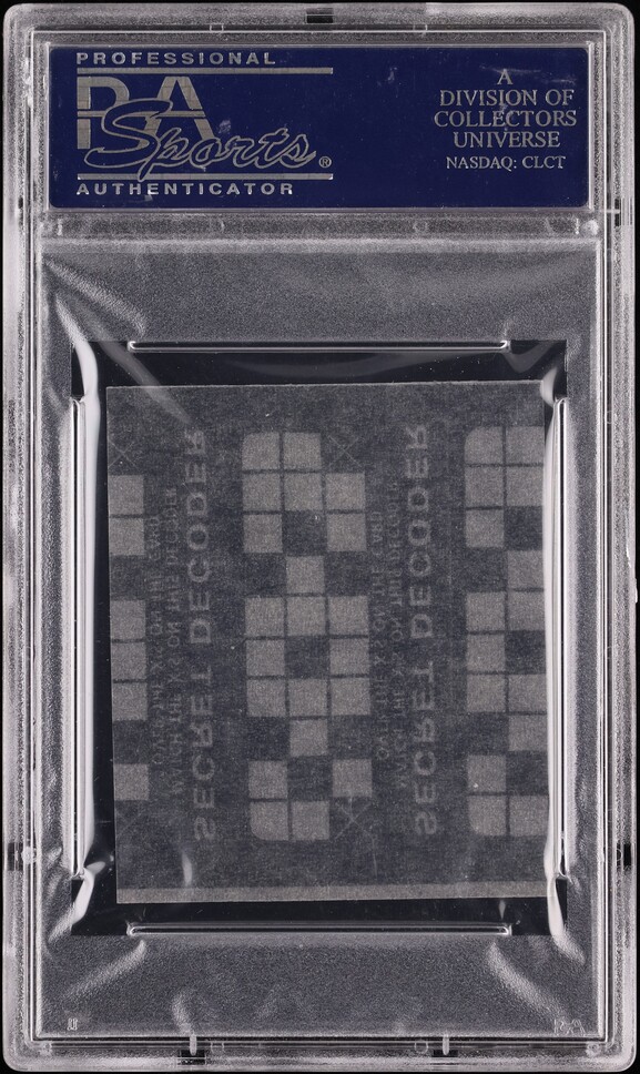 1966 Topps Batman Riddler Back Secret Decoder PSA 6 EXMT