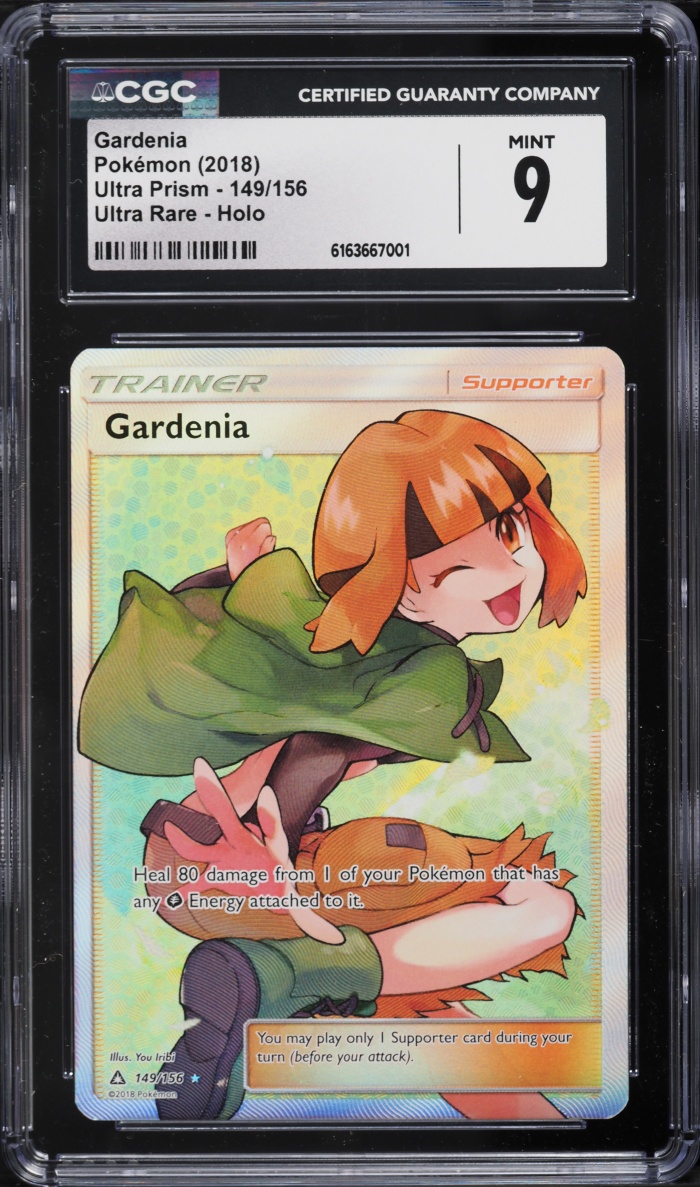 2018 Pokemon Sun & Moon Ultra Prism Full Art Gardenia #149 CGC 9 MINT