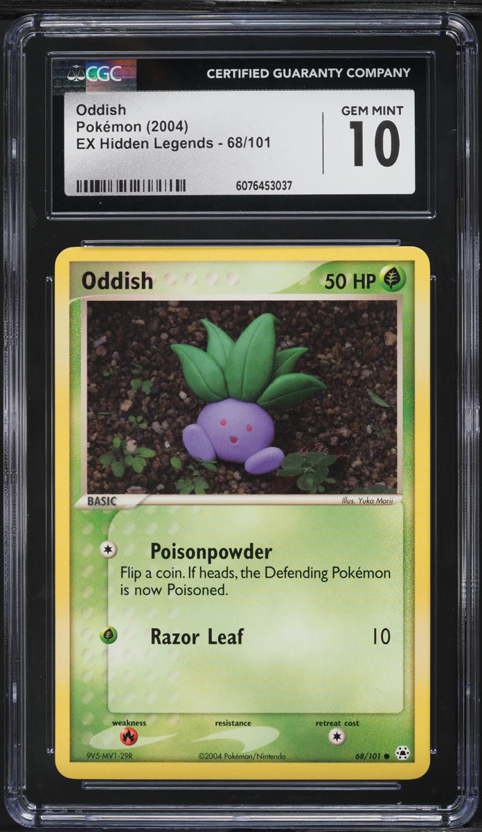 2004 Pokemon EX Hidden Legends Oddish #68 CGC 10 GEM MINT