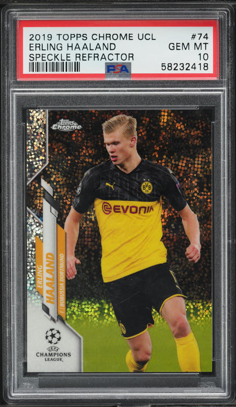 2020 Topps Chrome UEFA Champions League Sapphire Orange Erling
