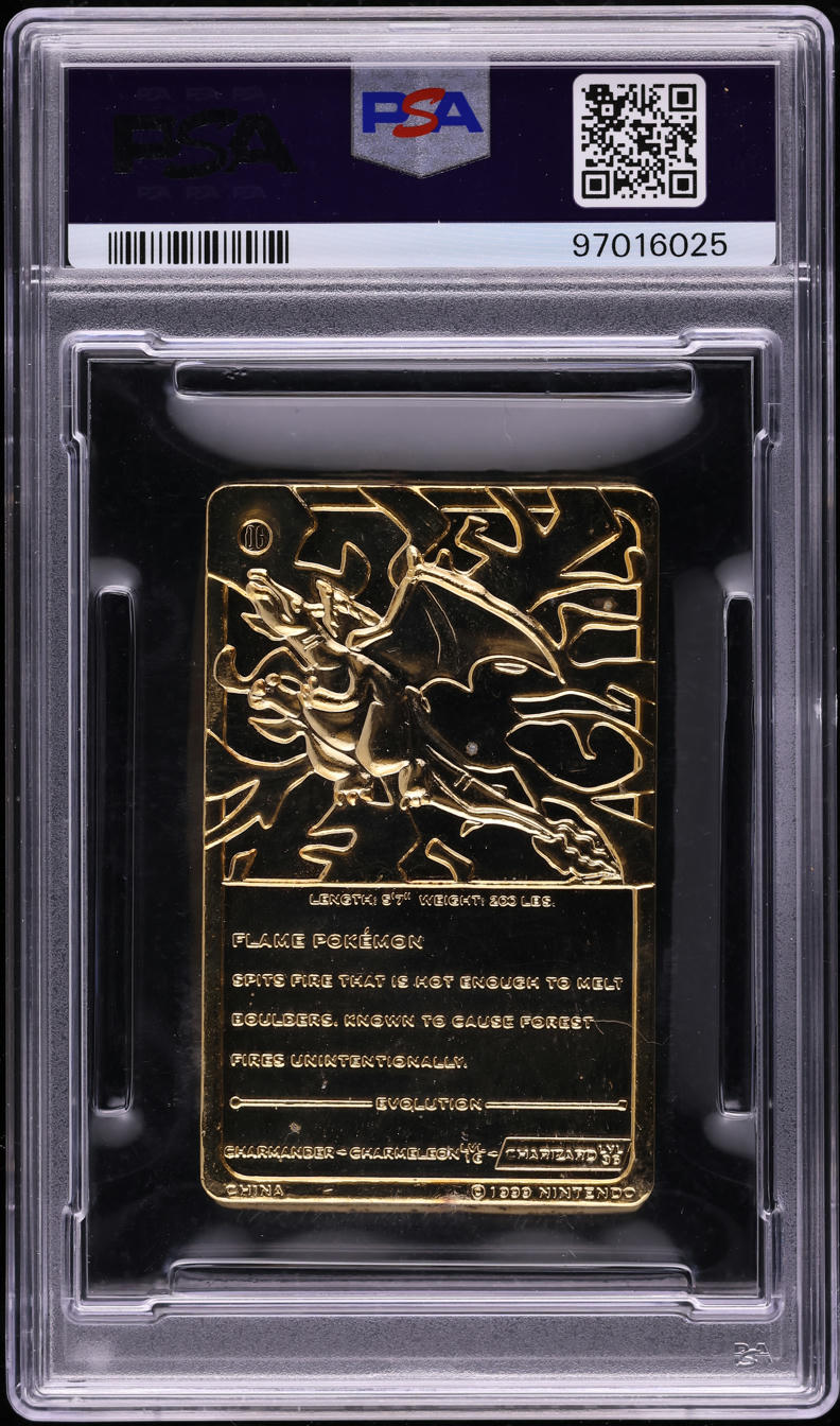 1999 Pokemon Burger King Gold Card Charizard PSA 8 NM-MT
