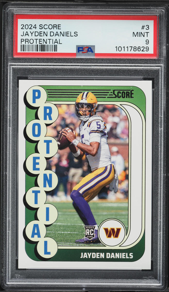 2024 Score Protential Jayden Daniels ROOKIE #3 PSA 9 MINT