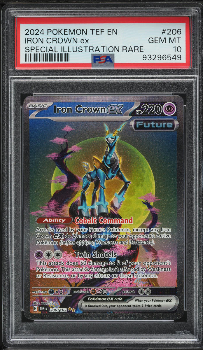2024 Pokemon Scarlet & Violet Temporal Forces SIR Iron Crown ex #206 PSA 10 GEM MINT