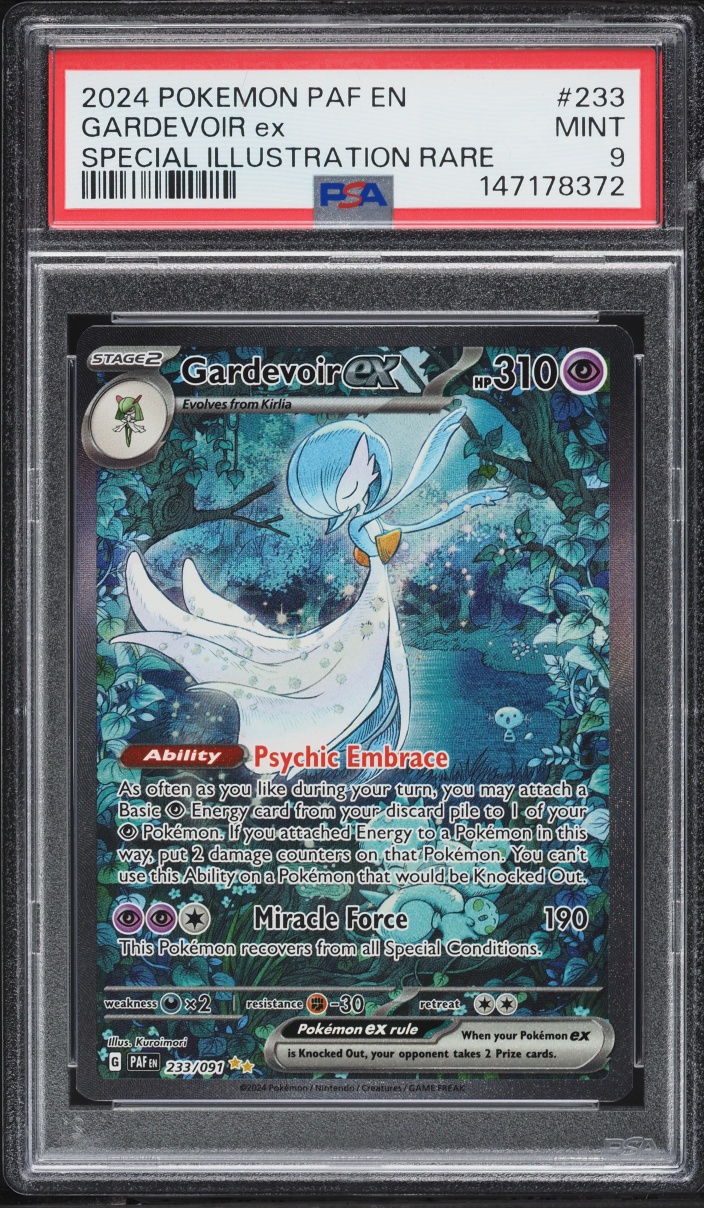 2024 Pokemon Scarlet & Violet Paldean Fates SIR Gardevoir ex #233 PSA 9 MINT