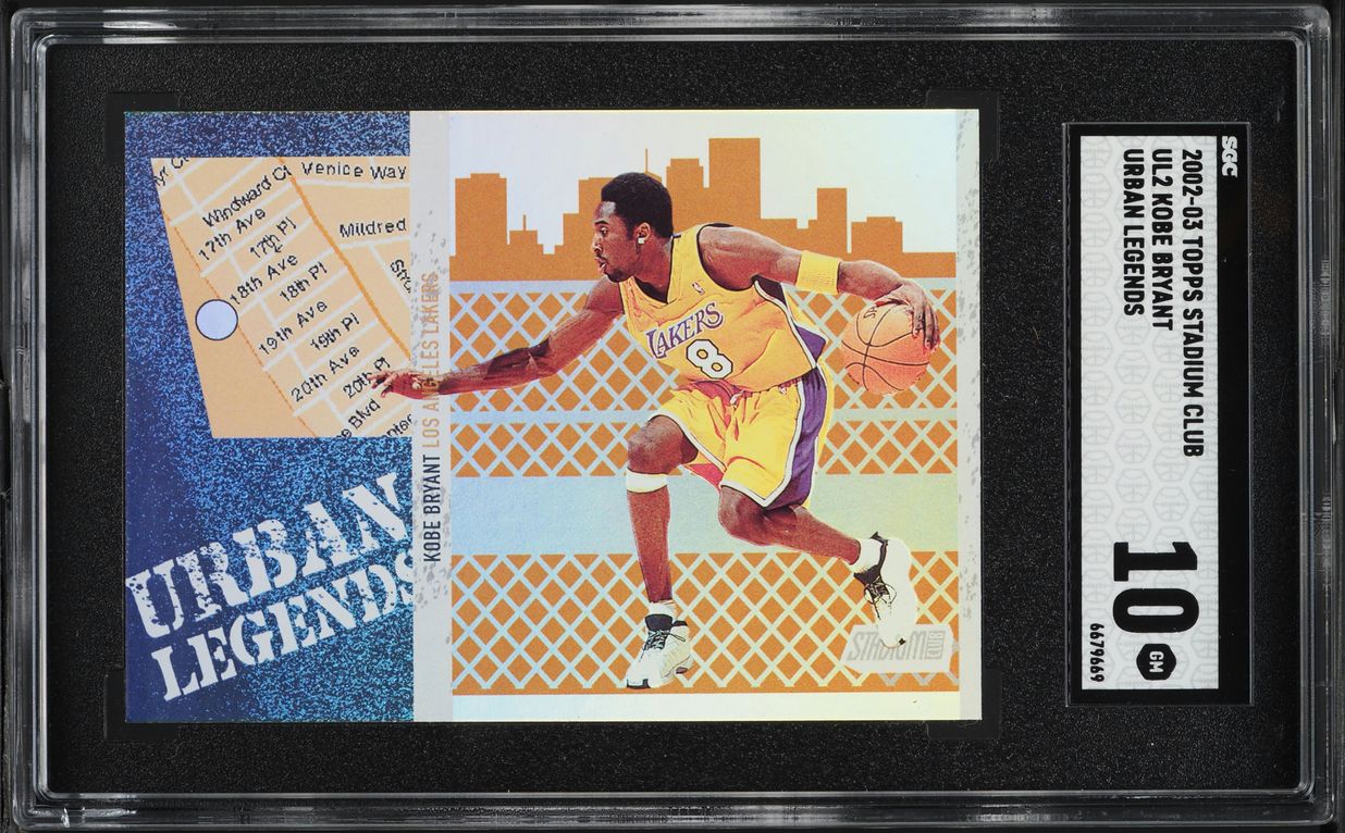 2002 Stadium Club Urban Legends Kobe Bryant #UL2 SGC 10 GEM MINT
