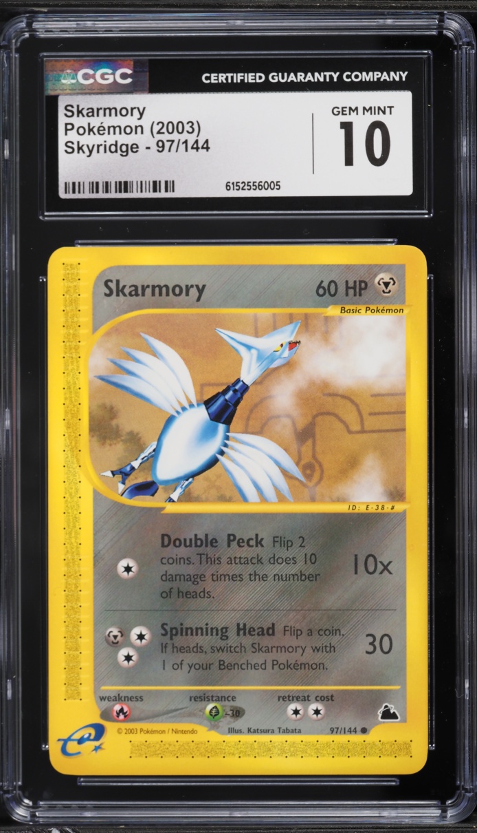 2003 Pokemon Skyridge Skarmory #97 CGC 10 GEM MINT