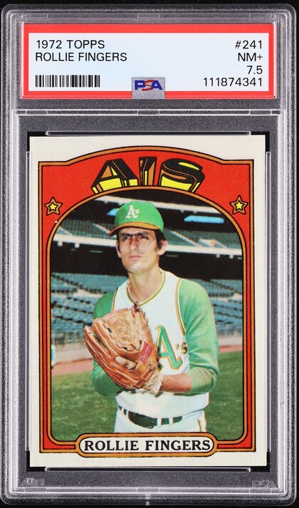 1972 Topps Rollie Fingers #241 PSA 7.5 NRMT+