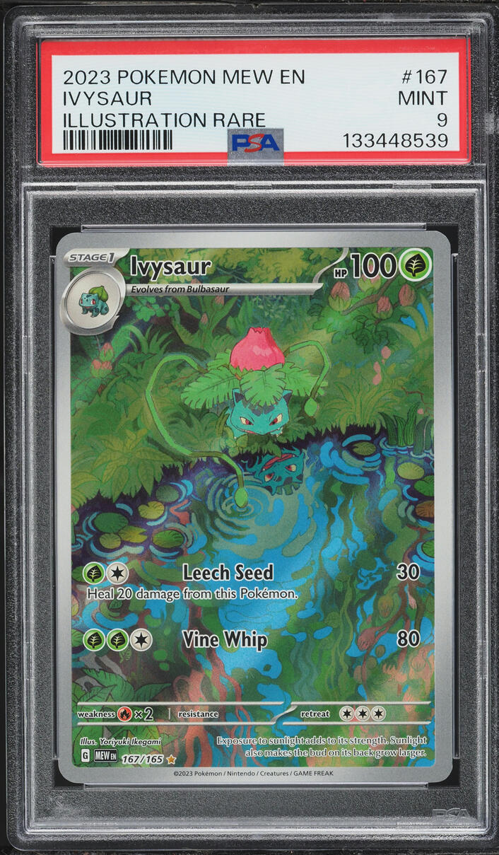 2023 Pokemon Scarlet & Violet 151 IR Ivysaur #167 PSA 9 MINT
