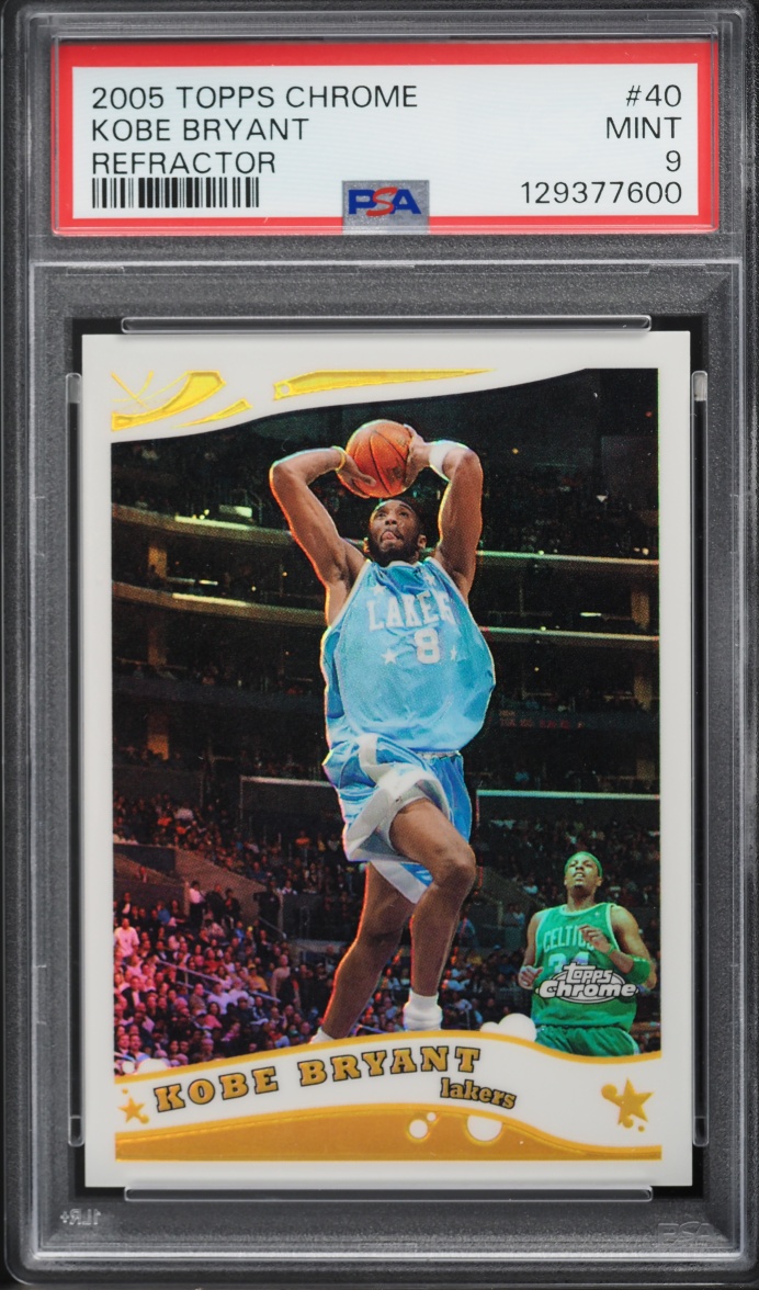 2005 Topps Chrome Refractor Kobe Bryant /999 #40 PSA 9 MINT