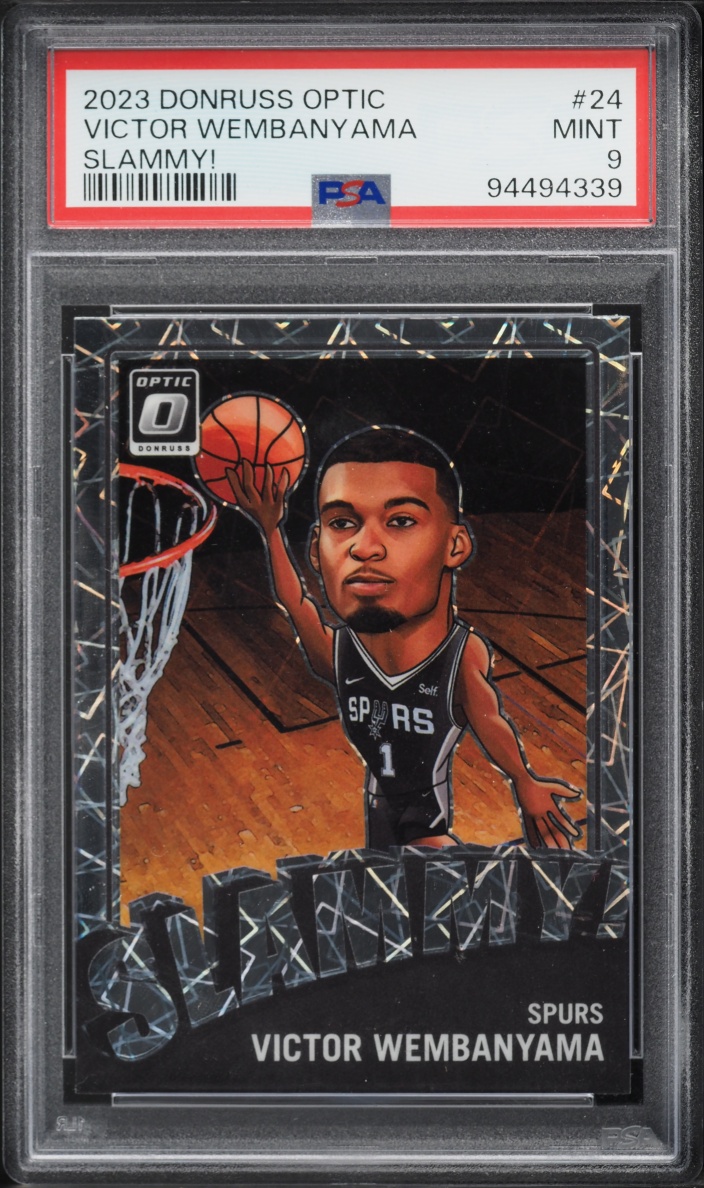 2023 Donruss Optic Slammy! Victor Wembanyama ROOKIE #24 PSA 9 MINT