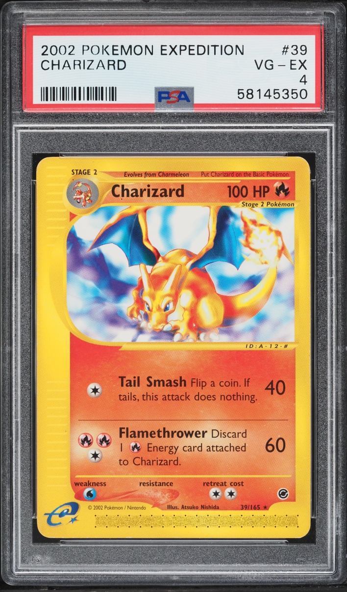 2002 Pokemon Expedition Charizard #39 PSA 4 VGEX