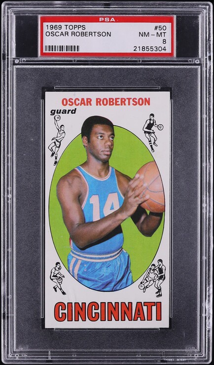 1969 Topps Basketball Oscar Robertson #50 PSA 8 NM-MT