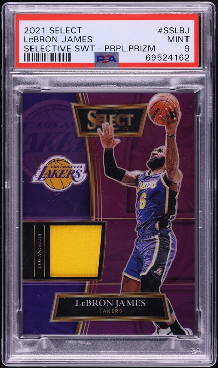 2021 Select Selective Purple Prizm LeBron James PATCH /99 #SS-LBJ