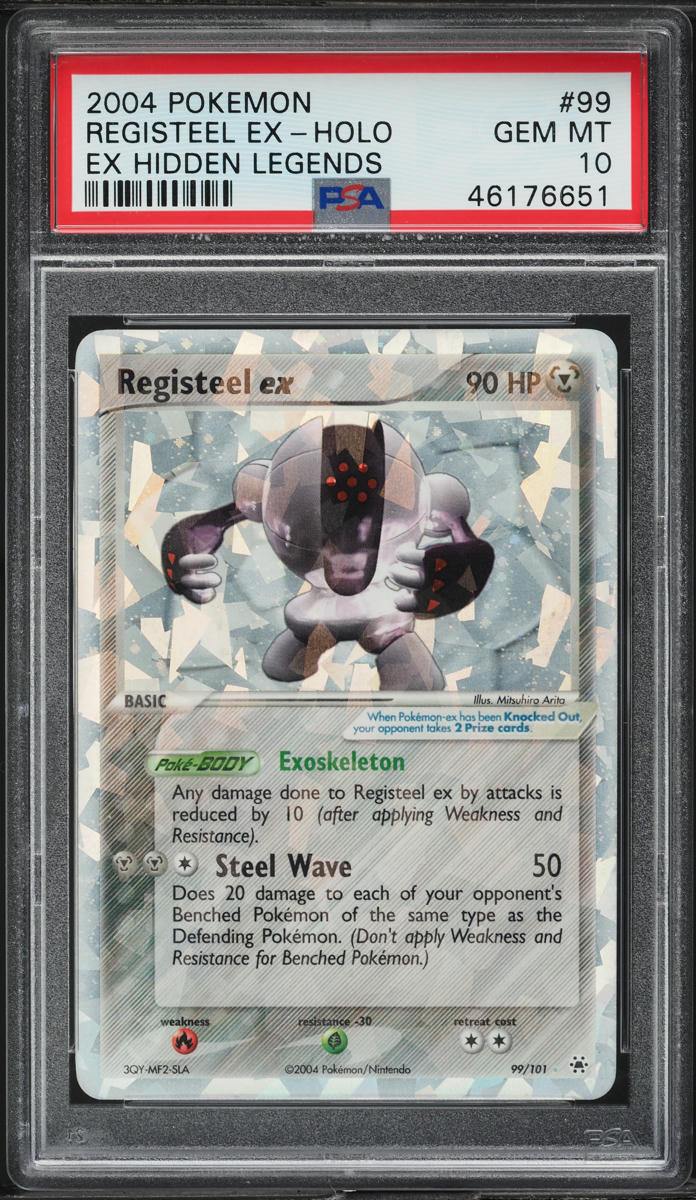 2004 Pokemon EX Hidden Legends Holo Registeel ex #99 PSA 10 GEM MINT