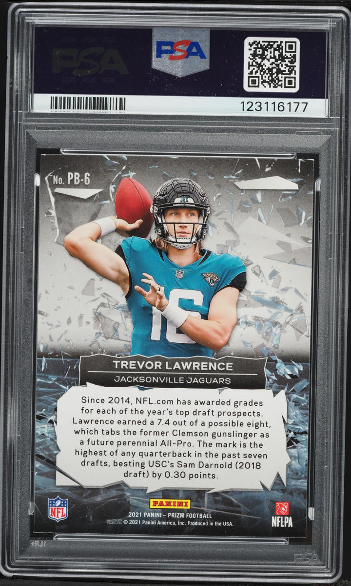 2021 Panini Prizm Break Trevor Lawrence ROOKIE #PB-6 PSA 9 MINT