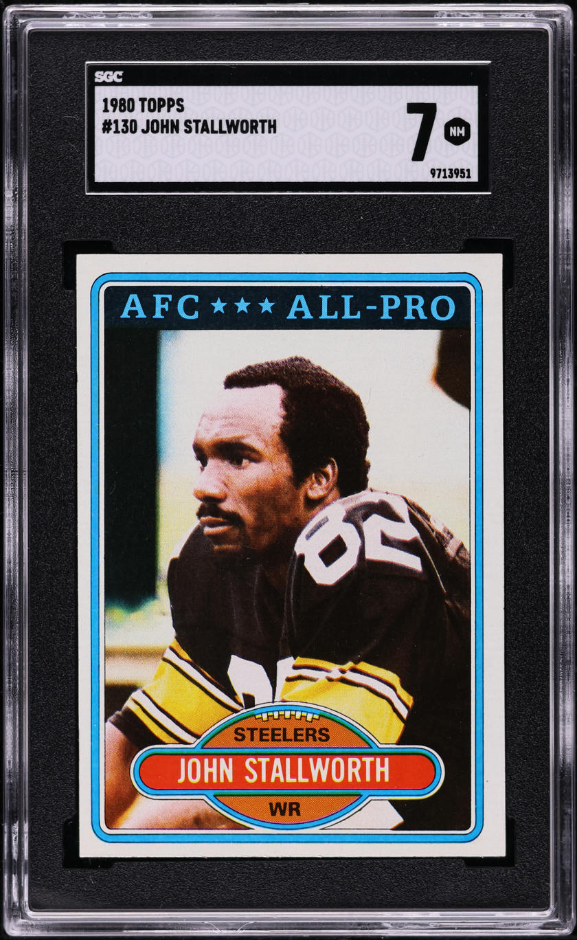 1980 Topps Football John Stallworth ALL-PRO #130 SGC 7 NRMT