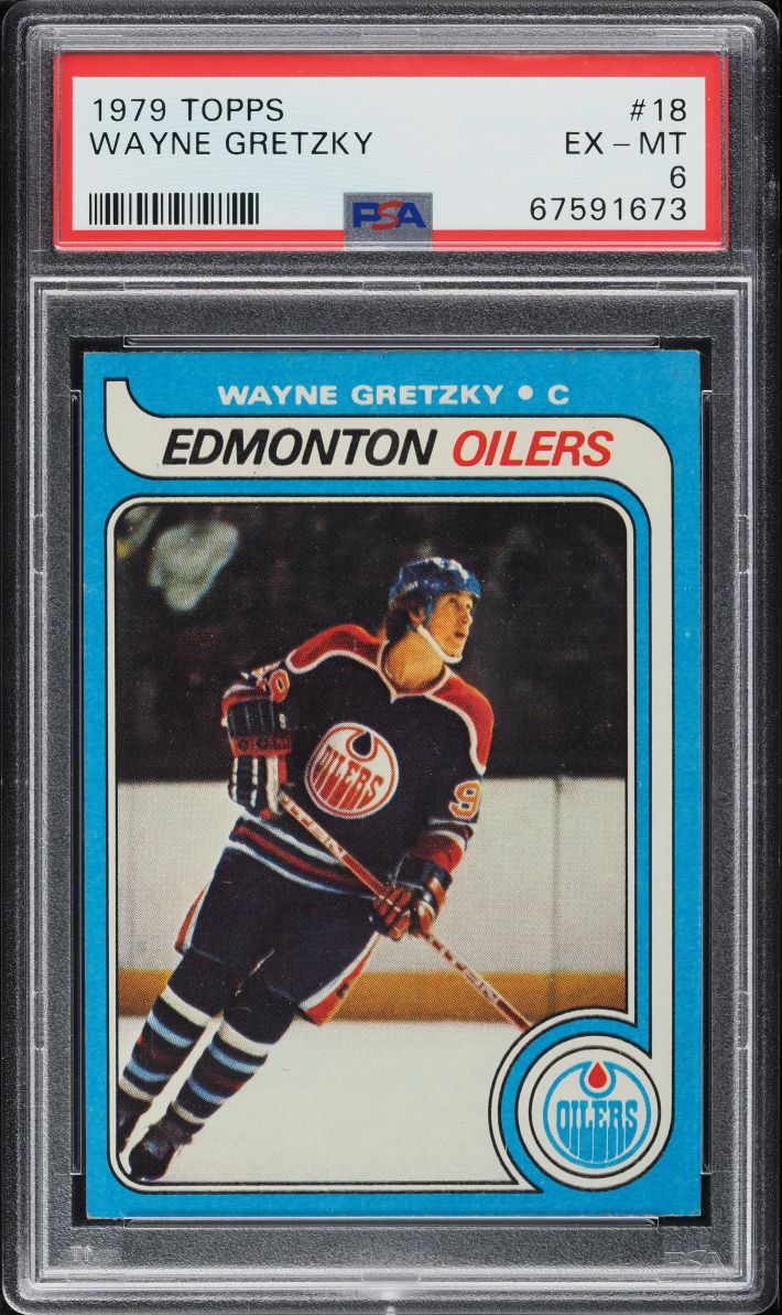 1979 Topps Hockey Wayne Gretzky ROOKIE #18 PSA 6 EXMT
