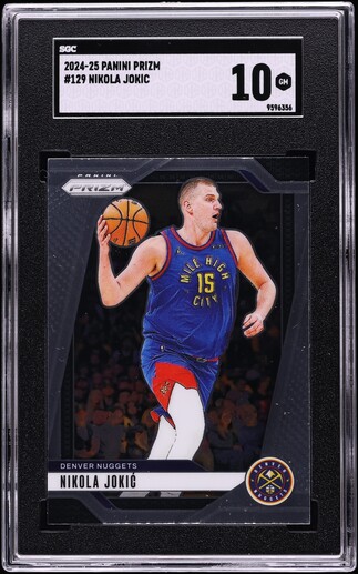 2024 Panini Prizm Black Manga Nikola Jokic #9 PSA 10 GEM MINT on