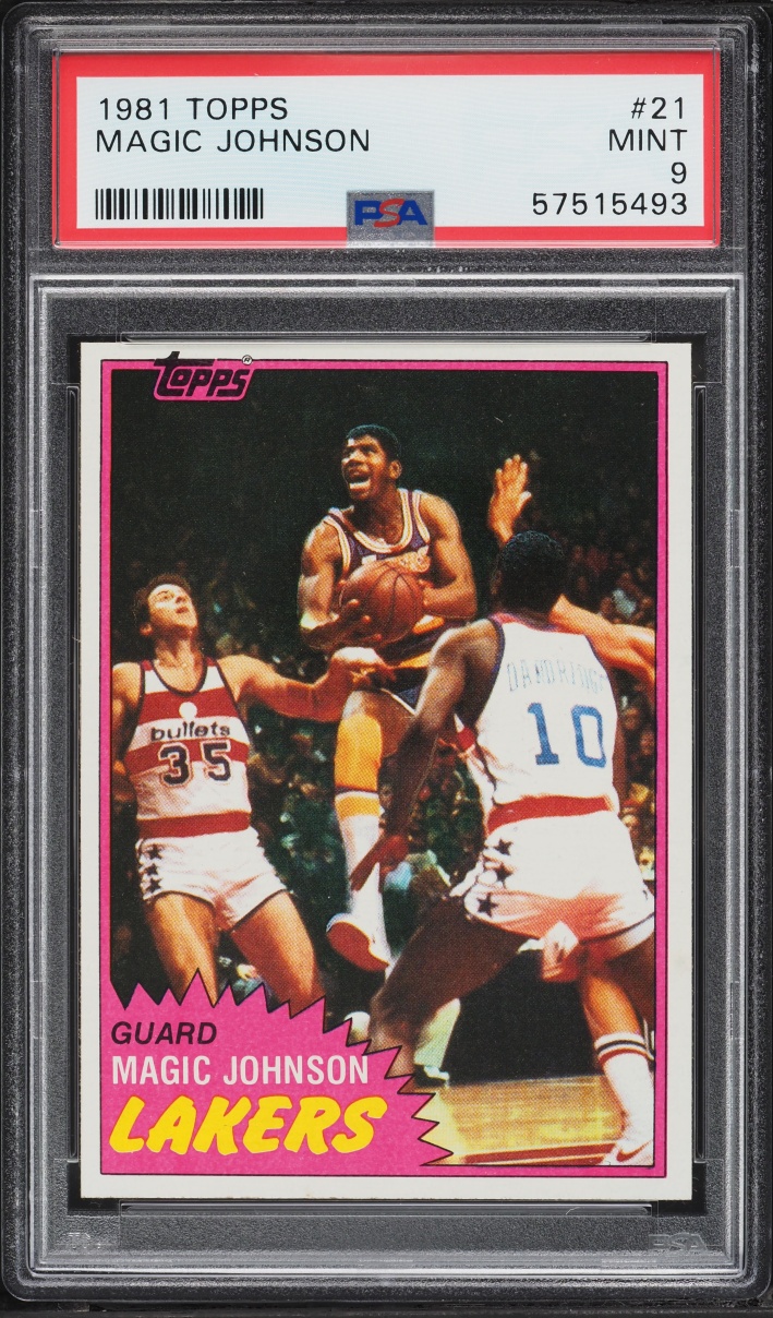 1981 Topps Basketball Magic Johnson #21 PSA 9 MINT