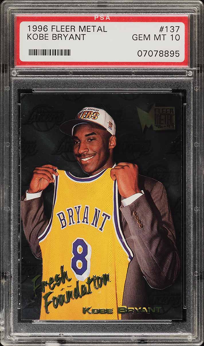 1996 Metal Fresh Foundation Kobe Bryant ROOKIE #137 PSA 10 GEM MINT