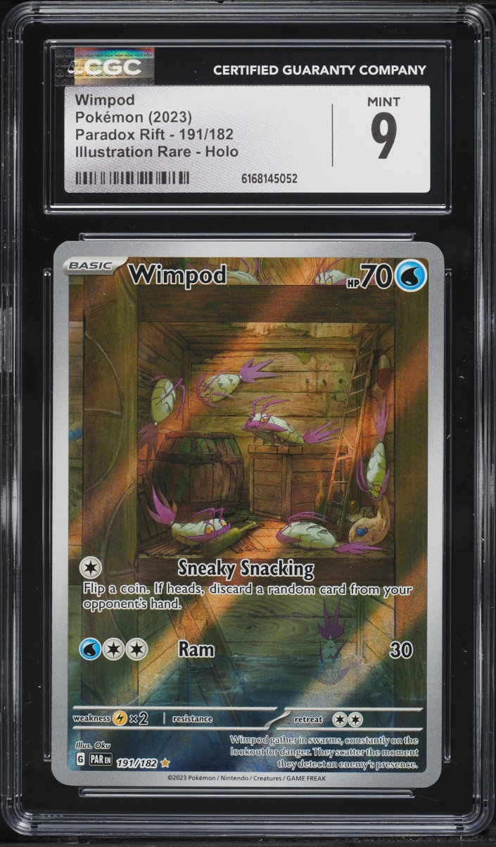 2023 Pokemon Scarlet & Violet Paradox Rift IR Wimpod #191 CGC 9 MINT