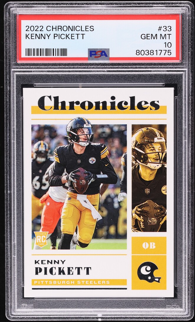 2022 Panini Chronicles Kenny Pickett ROOKIE #33 PSA 10 GEM MINT