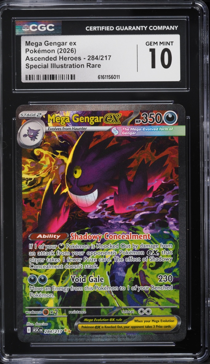 2026 Pokemon Mega Evolution Ascended Heroes SIR Mega Gengar ex #284 CGC 10 GEM MINT