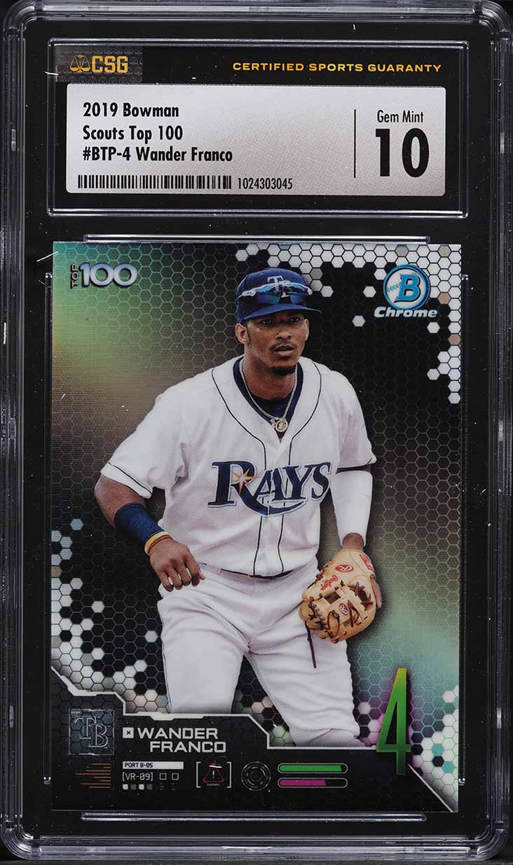 その他 2019 bowman chrome Wander Franco ref 499 WANDER FRANCO 2019 Bowman Chrome REFRACTOR #/499 Rays Rookie