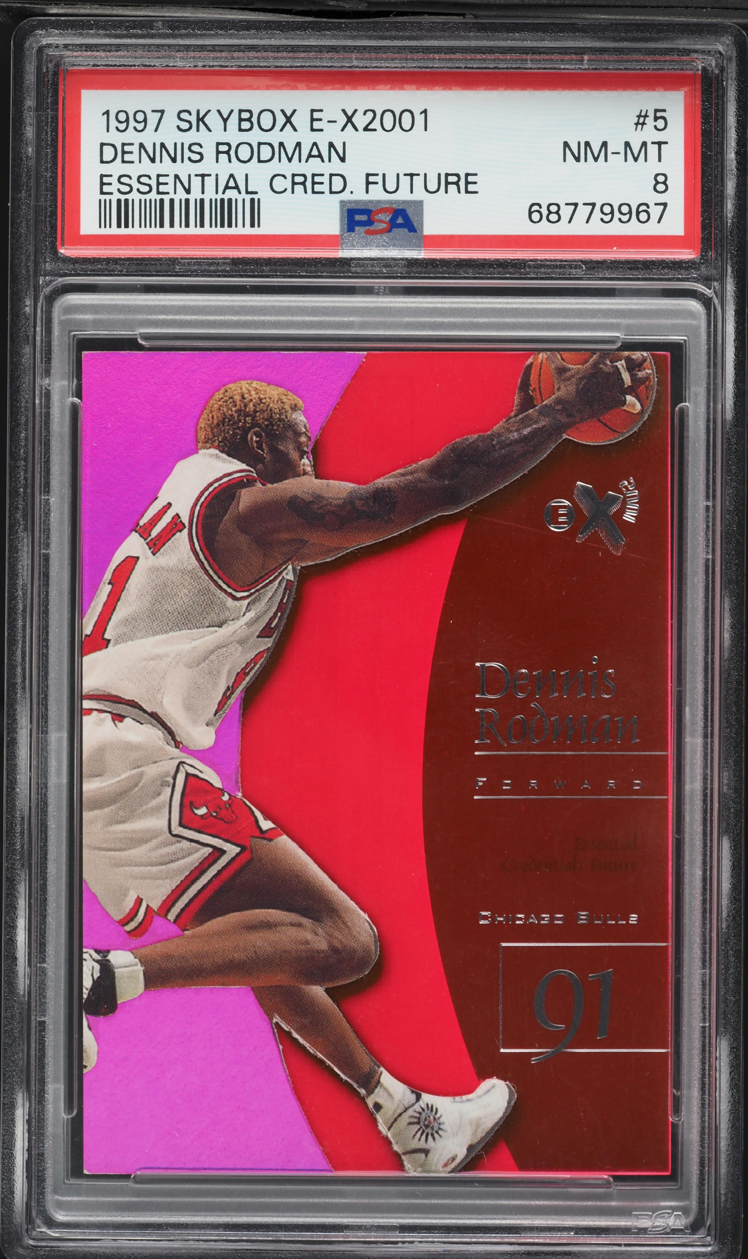 1997 Skybox E-X2001 Essential Credentials Future Dennis Rodman /76