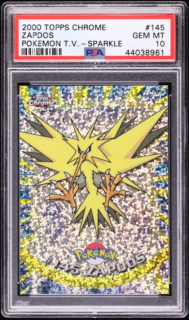 2000 Topps Chrome Pokemon Series 2 Sparkle Zapdos #145 PSA 10 GEM MINT