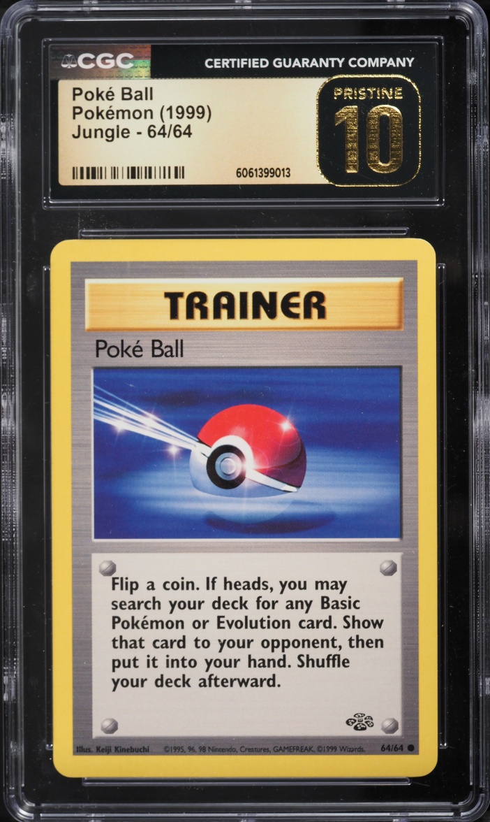 1999 Pokemon Jungle Poke Ball #64 CGC 10 PRISTINE
