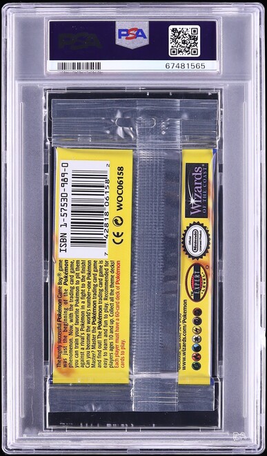 1999 Pokemon Base Set Booster Pack Charizard Art PSA 10 GEM MINT