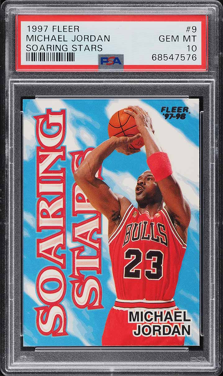 1997 Fleer Soaring Stars Michael Jordan #9 PSA 10 GEM MINT