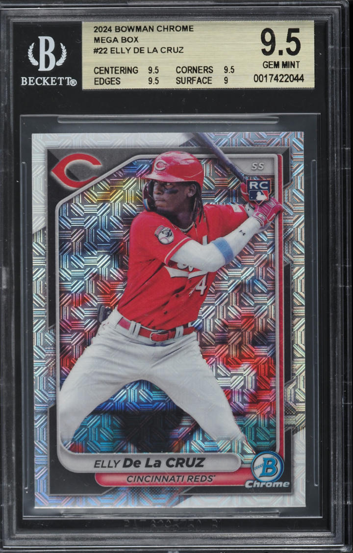2024 Bowman Chrome Mega Box Elly De La Cruz ROOKIE #22 BGS 9.5 GEM MINT