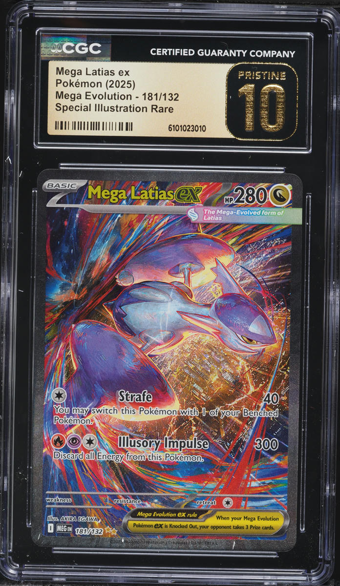 2025 Pokemon Mega Evolution SIR Mega Latias ex #181 CGC 10 PRISTINE