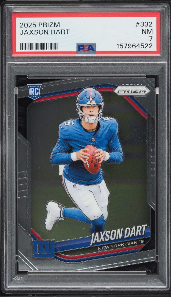 2025 Panini Prizm Jaxson Dart ROOKIE #332 PSA 7 NRMT