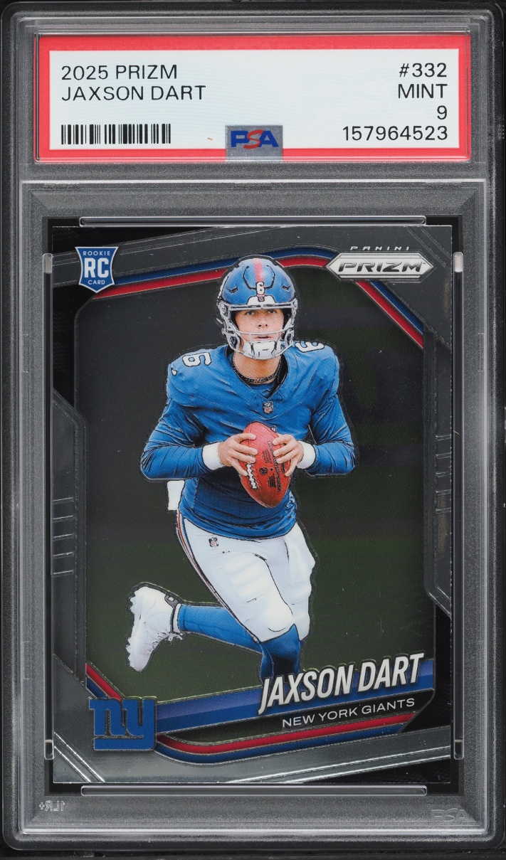 2025 Panini Prizm Jaxson Dart ROOKIE #332 PSA 9 MINT