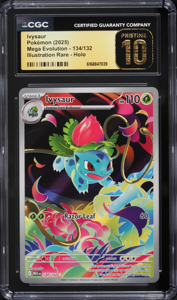 2025 Pokemon Mega Evolution IR Ivysaur #134 CGC 10 PRISTINE