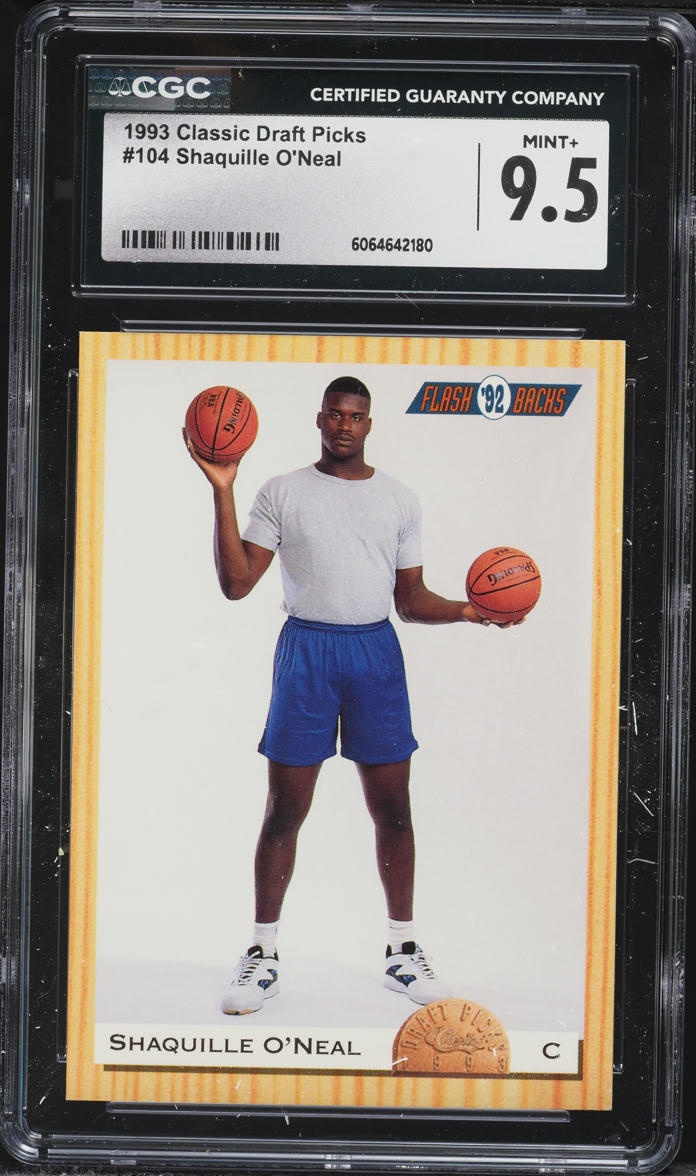 1993 Classic Draft Picks Shaquille O'Neal ROOKIE #104 CGC 9.5 MINT+